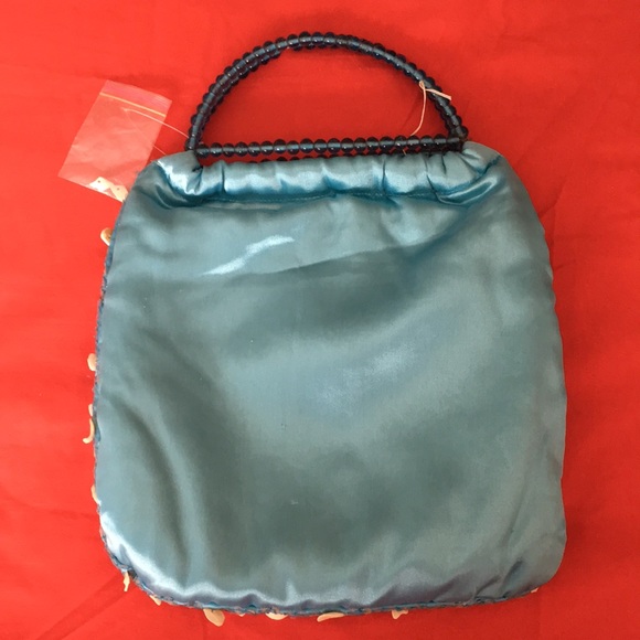 Blue Sequin Night Out Bag - Picture 6 of 15
